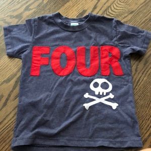 4th Birthday pirate themed shirt
